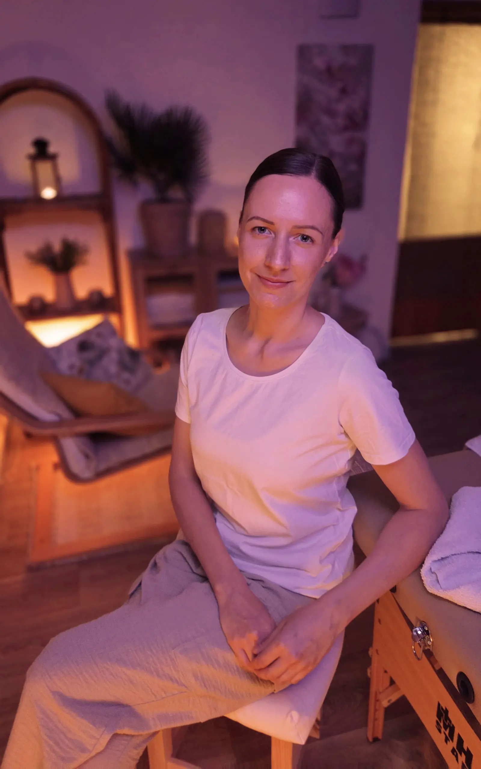 Anna Tempírová ve svém masážním studiu